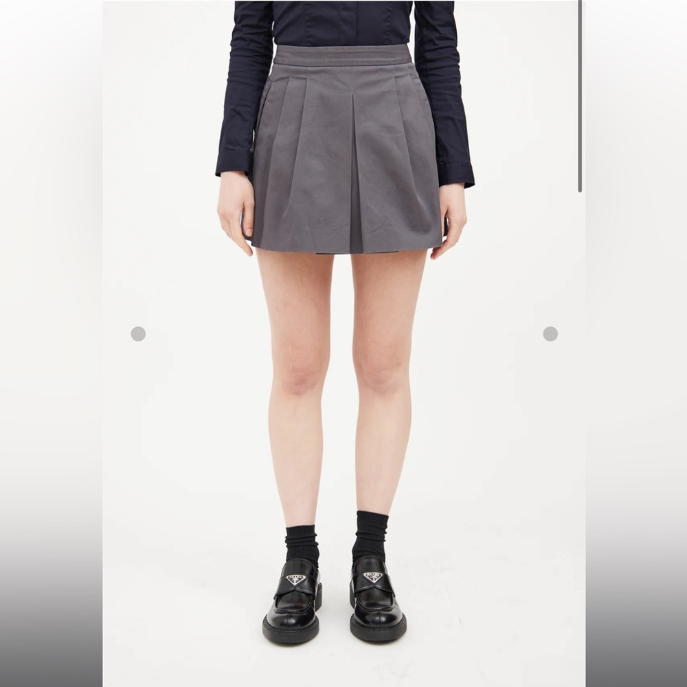 Prada Gray Mini Skirt